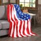American Flag Ultra Lush Oversized 50" x 70" Blanket Cozy Warm Throw Blanket